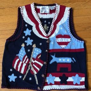 Vote sweater vest!